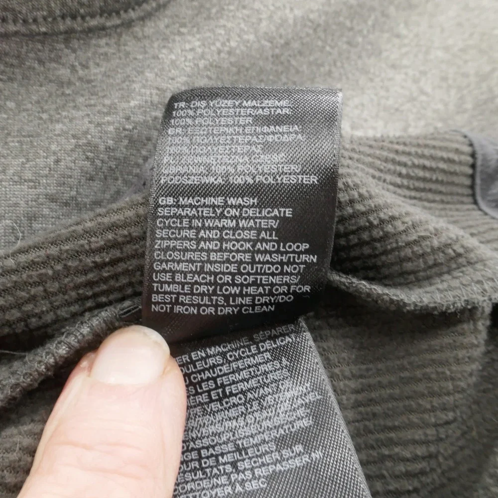 The North Face Mens Windwall Jacket‎ Small Gray Zip Pockets Hiking Active